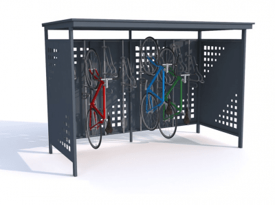 Cykelgarage 8 platser - Hängande cyklar