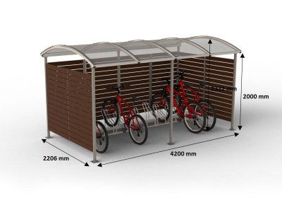 Cykelgarage TRÄ 10 platser