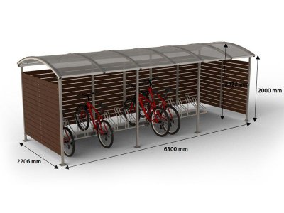 Cykelgarage 15 platser