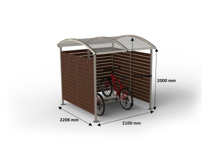Cykelgarage TRÄ 5 platser