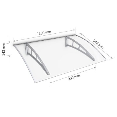 Entretak Twinline antracitgrå