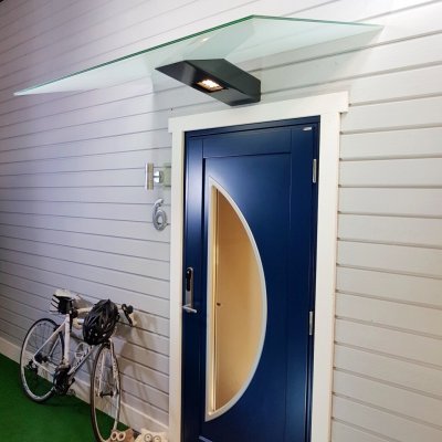 Glastak Kalvsund LED antracitgrå