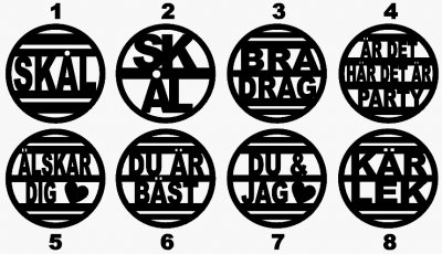 Öllåda 8-pack grillöl med namn