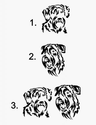 Vinglas med gravyr - Schnauzer 2