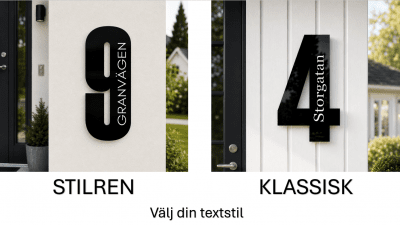 Husnummer med adress