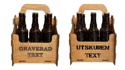Öllåda 6-pack med namn