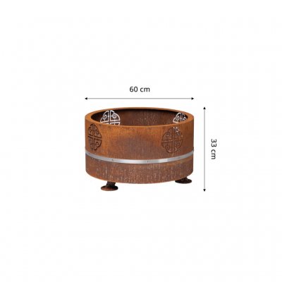 Eldstad utomhus Lucas Mini ø 60 cm