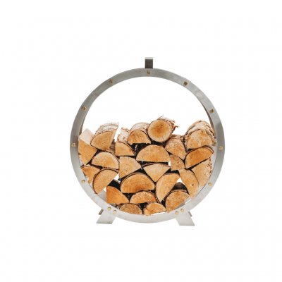 Vedkorg Hugo rostfri ø 58 cm