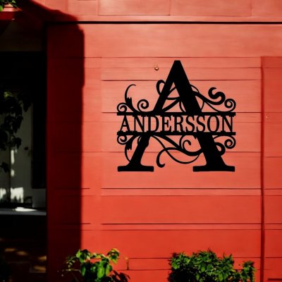 Monogram i metall - Klassisk