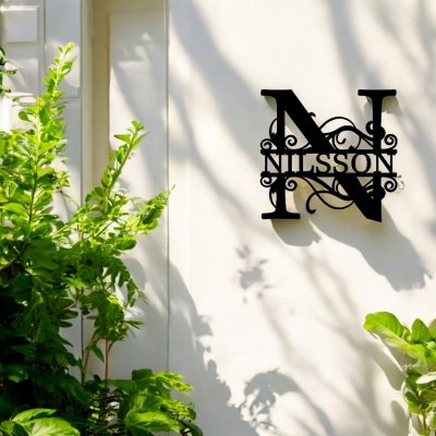 Monogram i metall - Klassisk