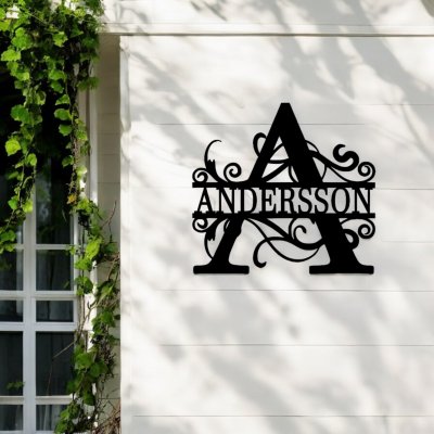 Monogram i metall - Klassisk