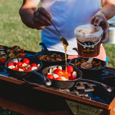 GrillSymbol kolgrill Naked Chef XL komplett set