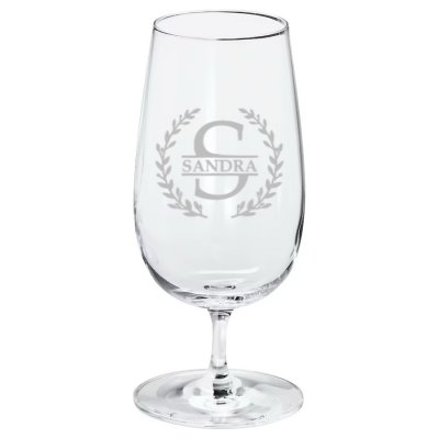 Öllåda 6-pack stödbens öl + graverad glas