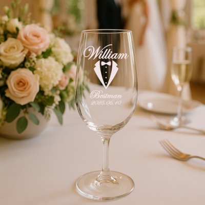 Ölglas med gravyr - Bestman
