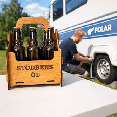 Öllåda 6-pack stödbens öl