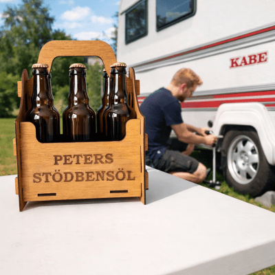 Öllåda 6-pack valfri text