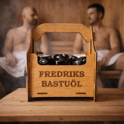 Öllåda 6-pack valfri text