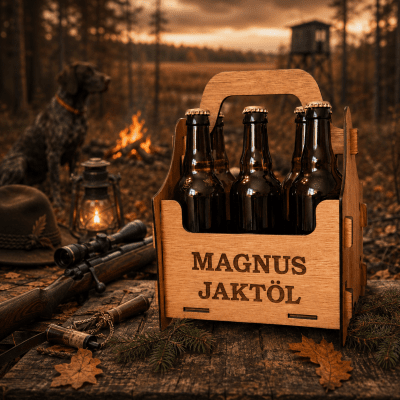 Öllåda 6-pack jakt med namn