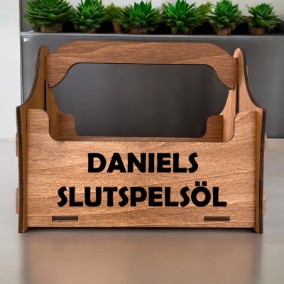 Öllåda 8-pack med valfri folierad text