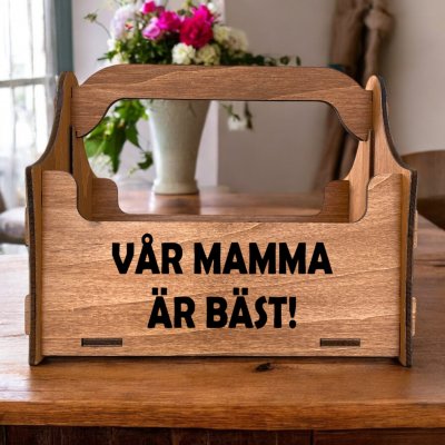 Öllåda 8-pack med valfri folierad text