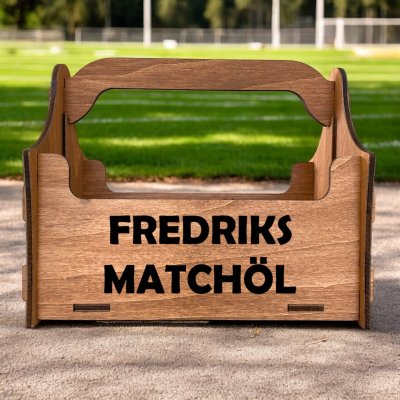 Öllåda 8-pack med valfri folierad text