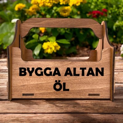 Öllåda 8-pack med valfri folierad text