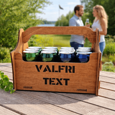 Öllåda 8-pack valfri text