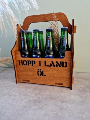 Öllåda 8-pack Hopp i land öl