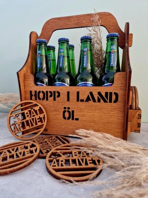 Öllåda 8-pack Hopp i land öl