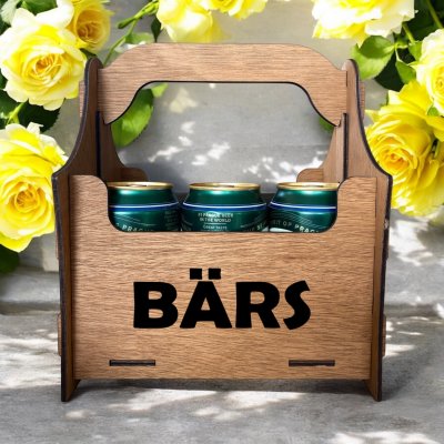 Öllåda 6-pack med valfri folierad text