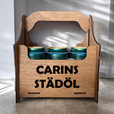 Öllåda 6-pack med valfri folierad text