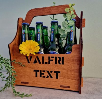 Öllåda 8-pack valfri text