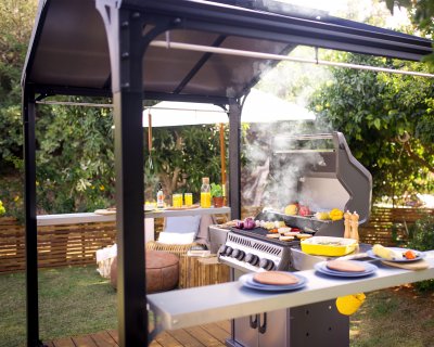 Paviljong Austin BBQ 1,8 X 2,4 m - Canopia