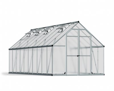 Växthus Essence i Polykarbonat 14,7 m² Silver - Canopia