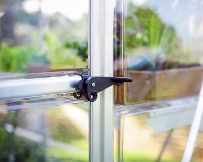 Växthus Harmony i Polykarbonat, Klart Som Glas 7,9 m² Silver - Canopia