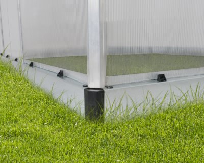 Växthus Essence i Polykarbonat 9 m² Silver - Canopia