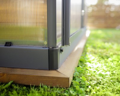 Växthus Mythos i Polykarbonat 4,6 m² MörkGrå - Canopia