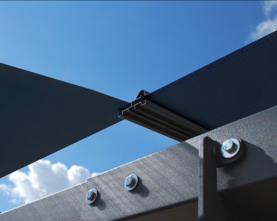 Carport i Metall För Husbil 3,59 X 5,07 m