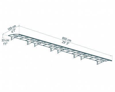 Entretak Amsterdam Klar 1,4 X 8,9 m