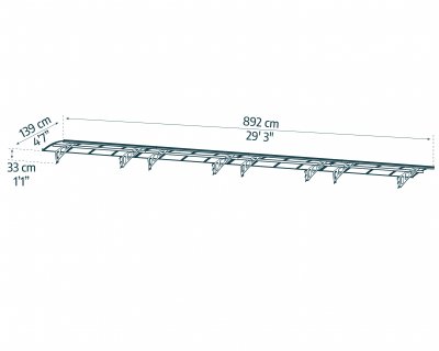 Entretak Bordeaux 1,4 X 8,9 m