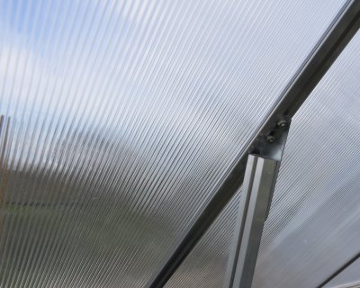 Växthus Essence i Polykarbonat 14,7 m² Silver - Canopia