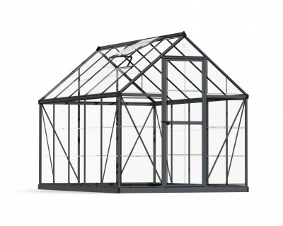 Växthus Harmony i Polykarbonat 5,7 m² MörkGrå - Canopia