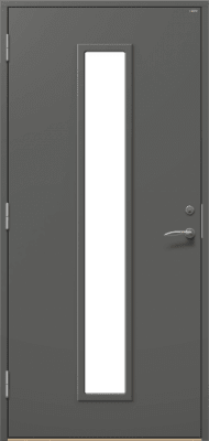 Ytterdörr Oslo 10F1 mörkgrå