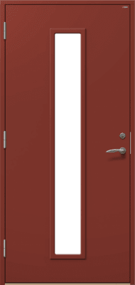 Ytterdörr Oslo 10F1 röd