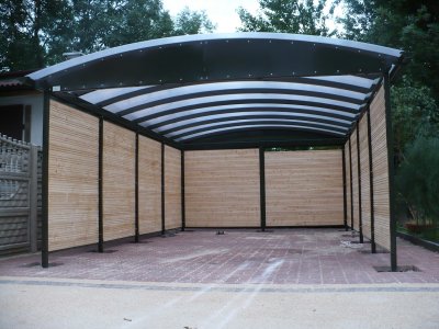 Carport Båge 02 stål Sidovägg