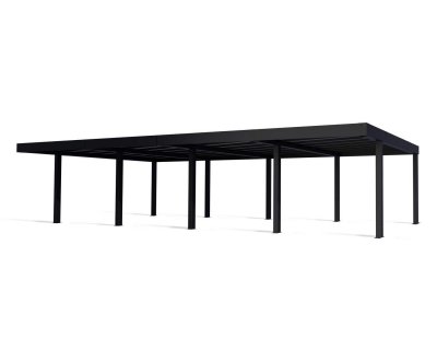 Canopia OSLO Carport i Metall Dubbel i Metall 6X12 m Svart