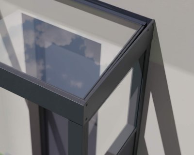 Entretak Sophia vit opal 160 x 96 cm + Sidoväggar