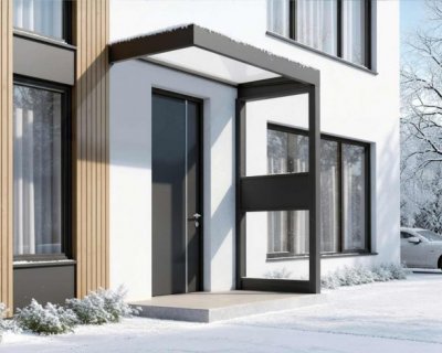 Entretak Sophia vit opal 215 x 96 cm + Sidovägg