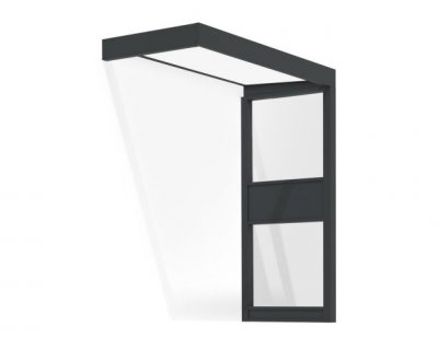 Entretak Sophia vit opal 215 x 96 cm + Sidovägg