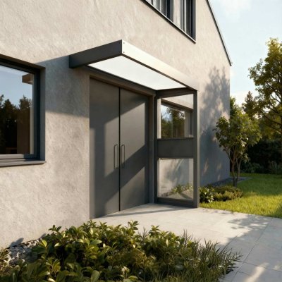 Entretak Sophia vit opal 215 x 96 cm + Sidovägg